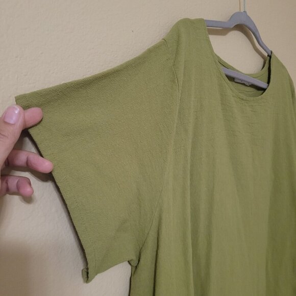 Anysize‎ Womens Dress Linen/Cotton Asymmetric Beachy Lagenlook Over sized - Picture 5 of 12